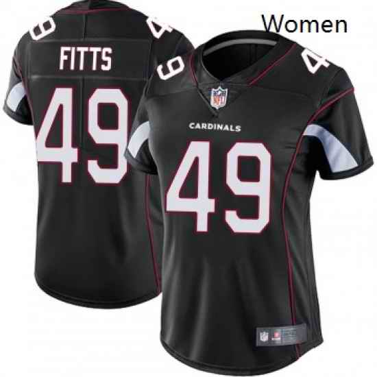 Women Nike Arizona Cardinals 49 Kylie Fitts Limited Cardinal Black Vapor Untouchable Jersey